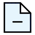 File Minus SVG Icon